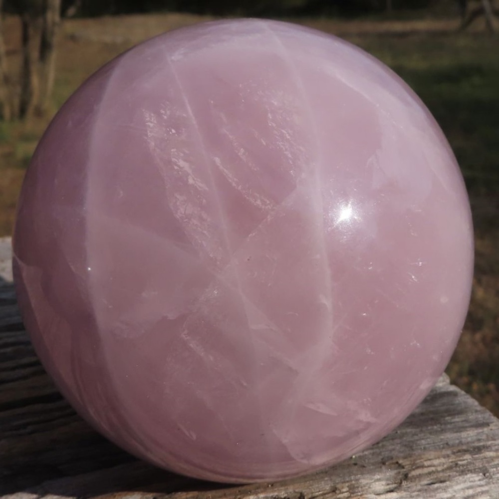 Polished Natural Rose Quartz Spheres